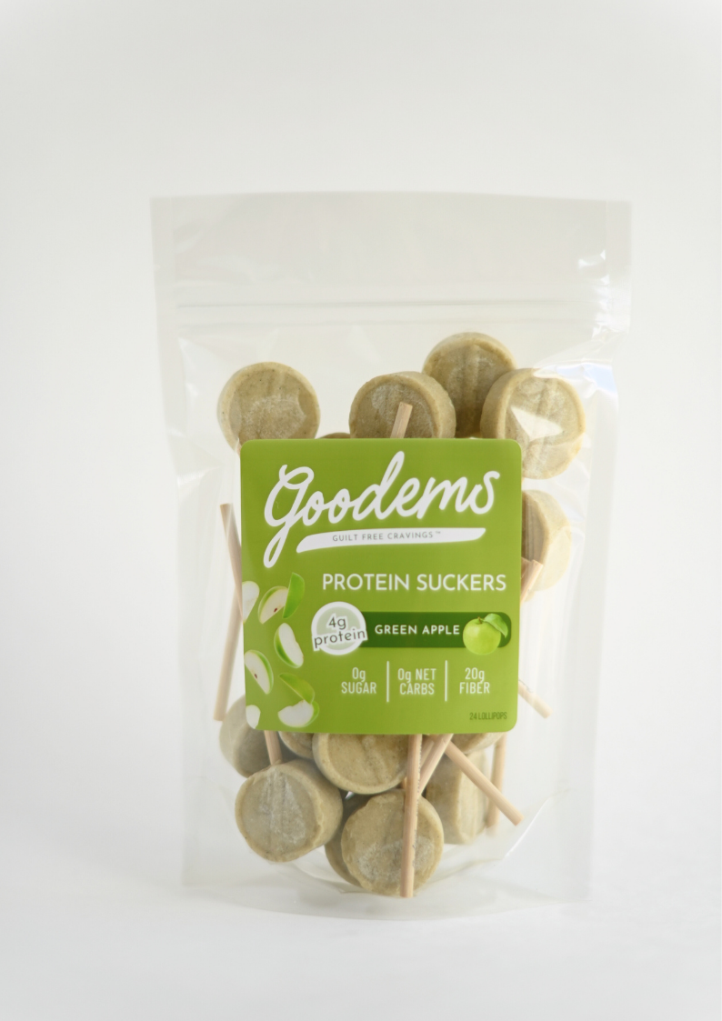Green Apple Protein Candy Suckers