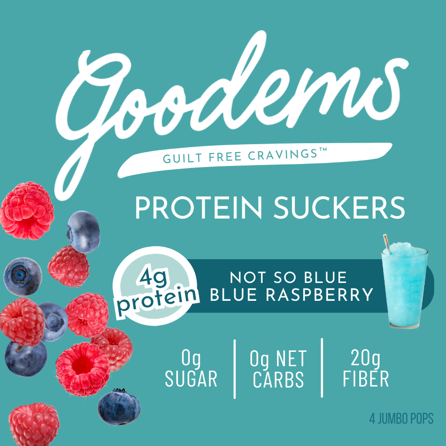 Not-So-Blue Blue Raspberry Protein Suckers