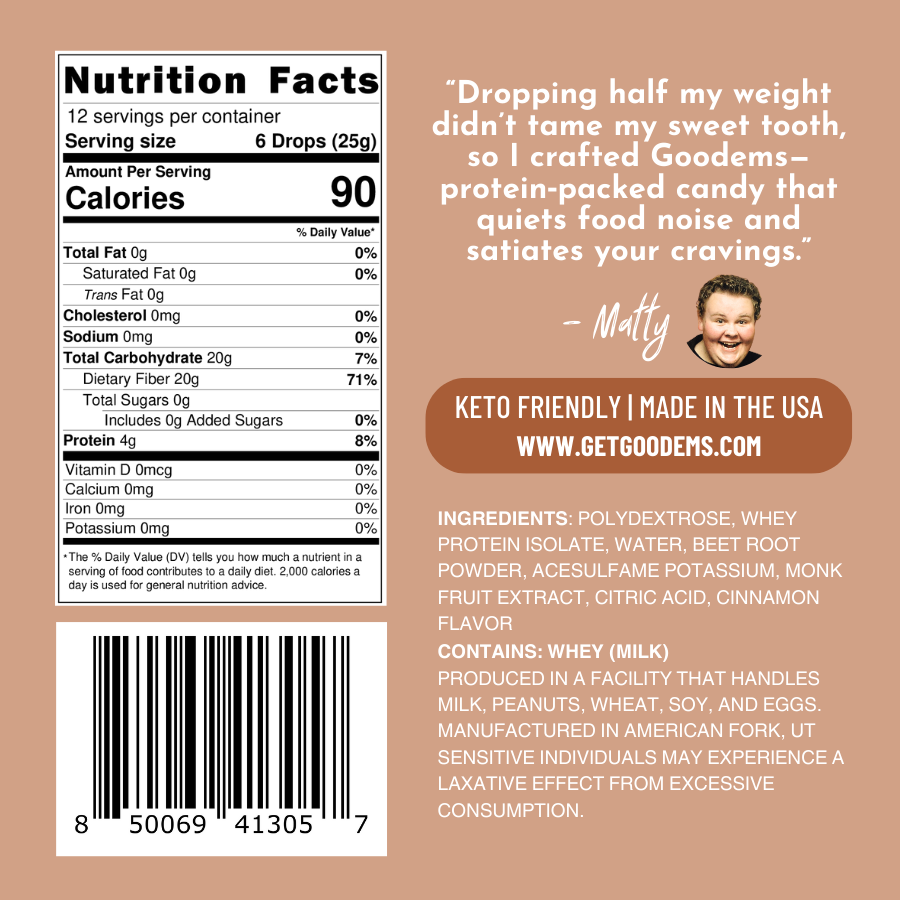 Cinnamon Stick Protein Candy Drops