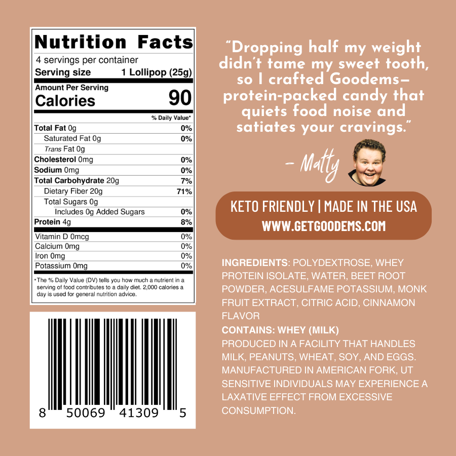 Cinnamon Stick Protein Suckers