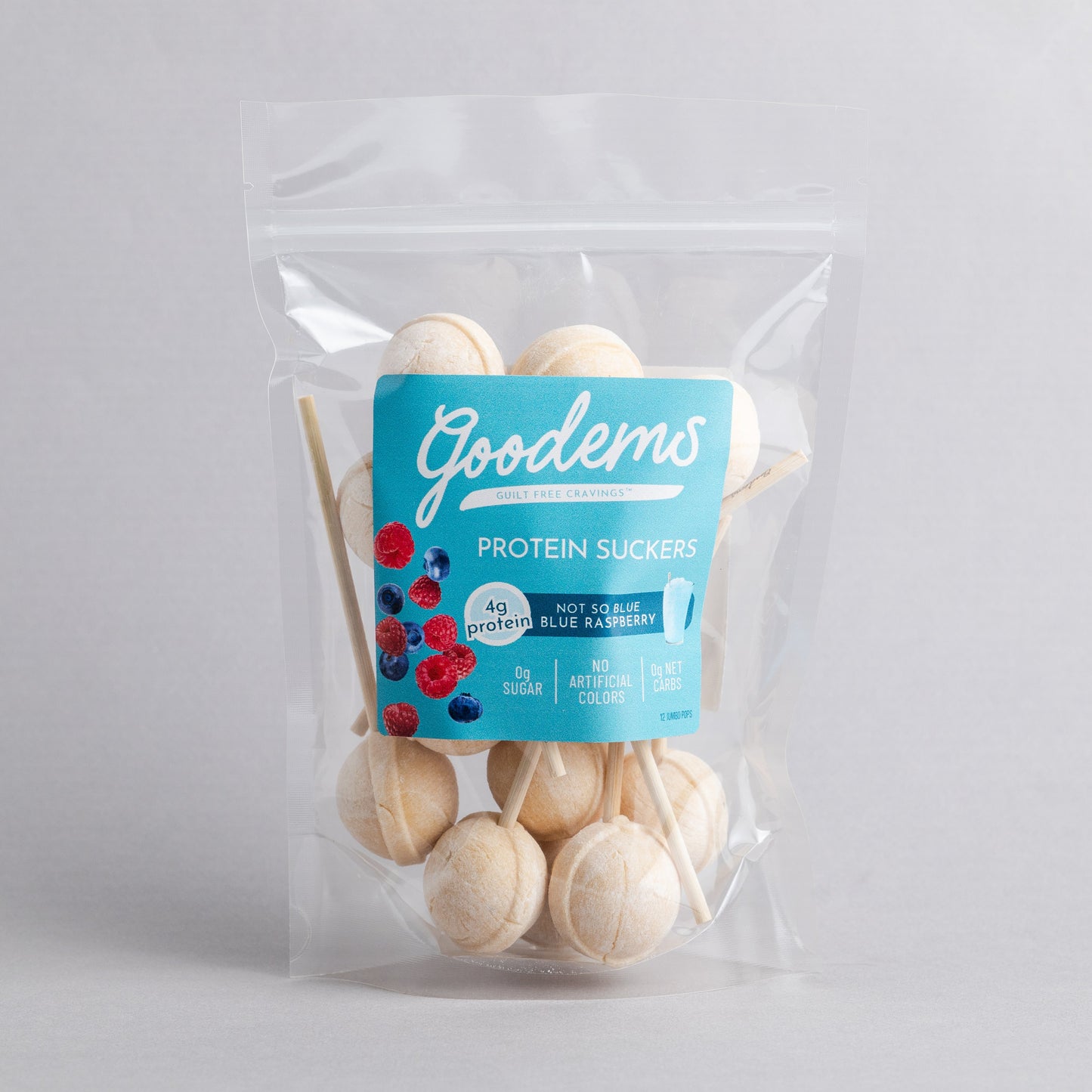 Not-So-Blue Blue Raspberry Protein Suckers
