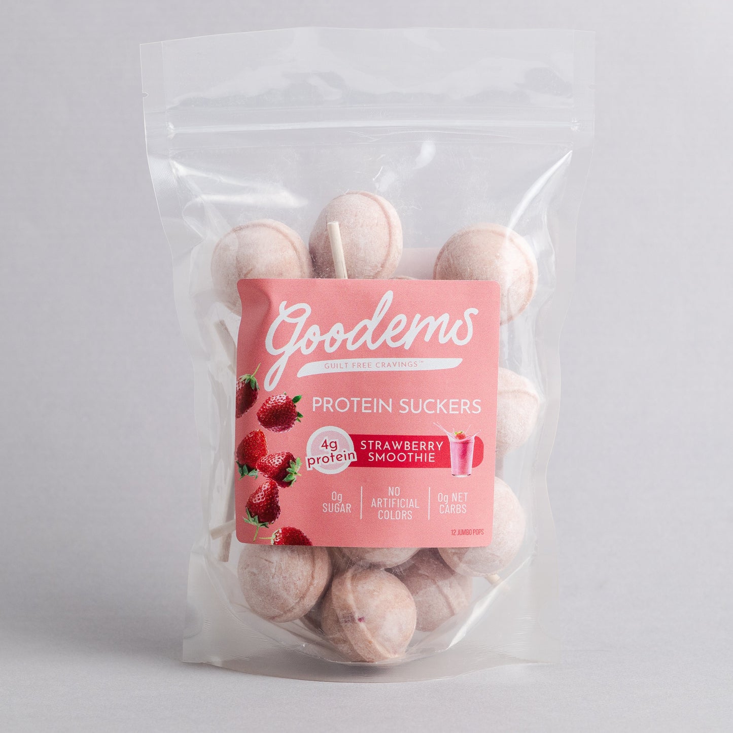 Strawberry Smoothie Protein Suckers