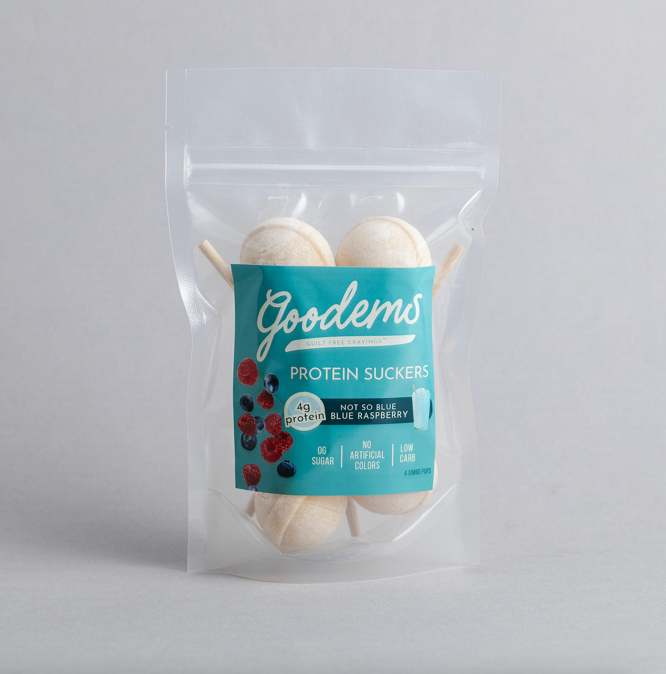 Not-So-Blue Blue Raspberry Protein Suckers