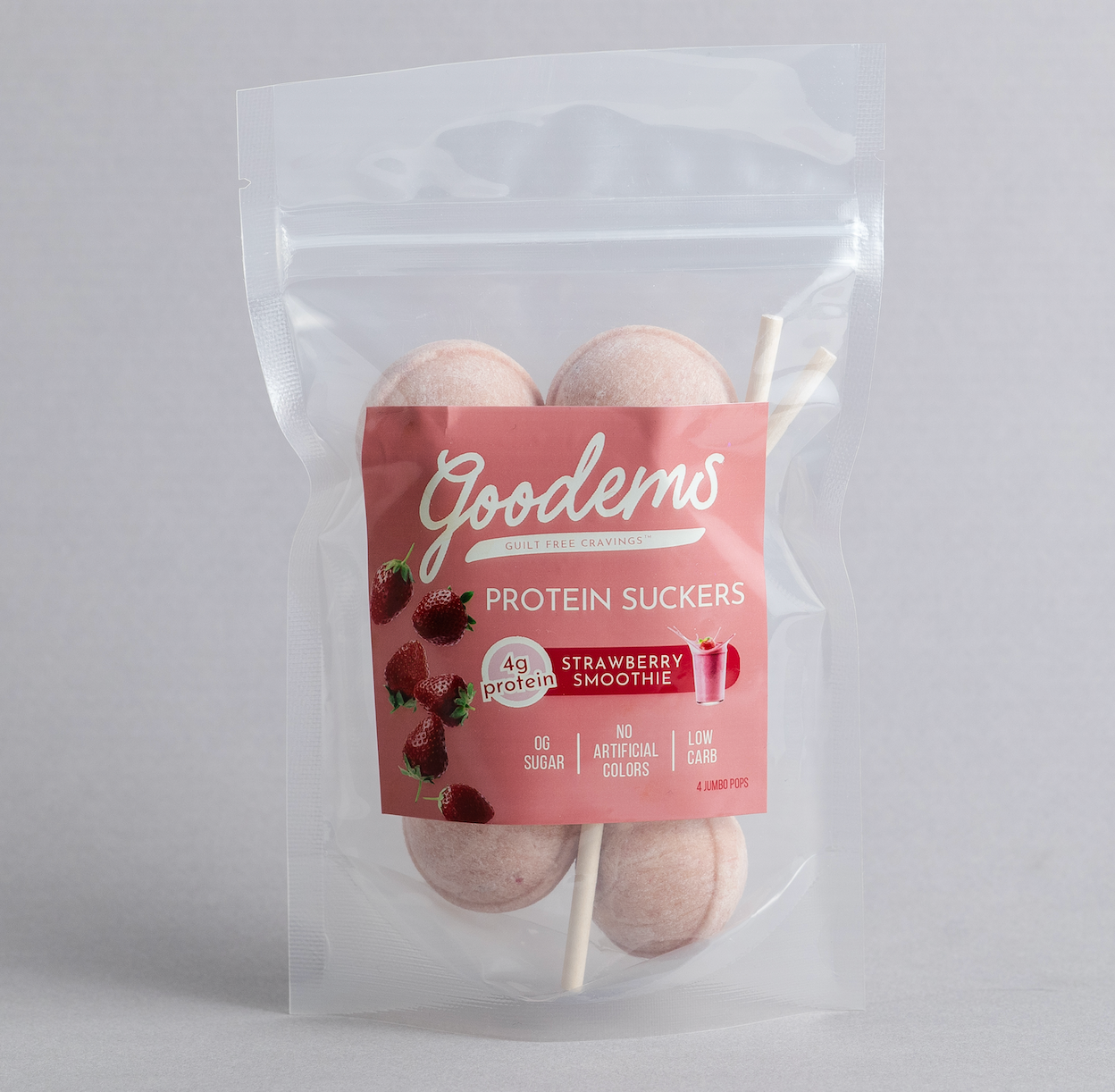 Strawberry Smoothie Protein Suckers
