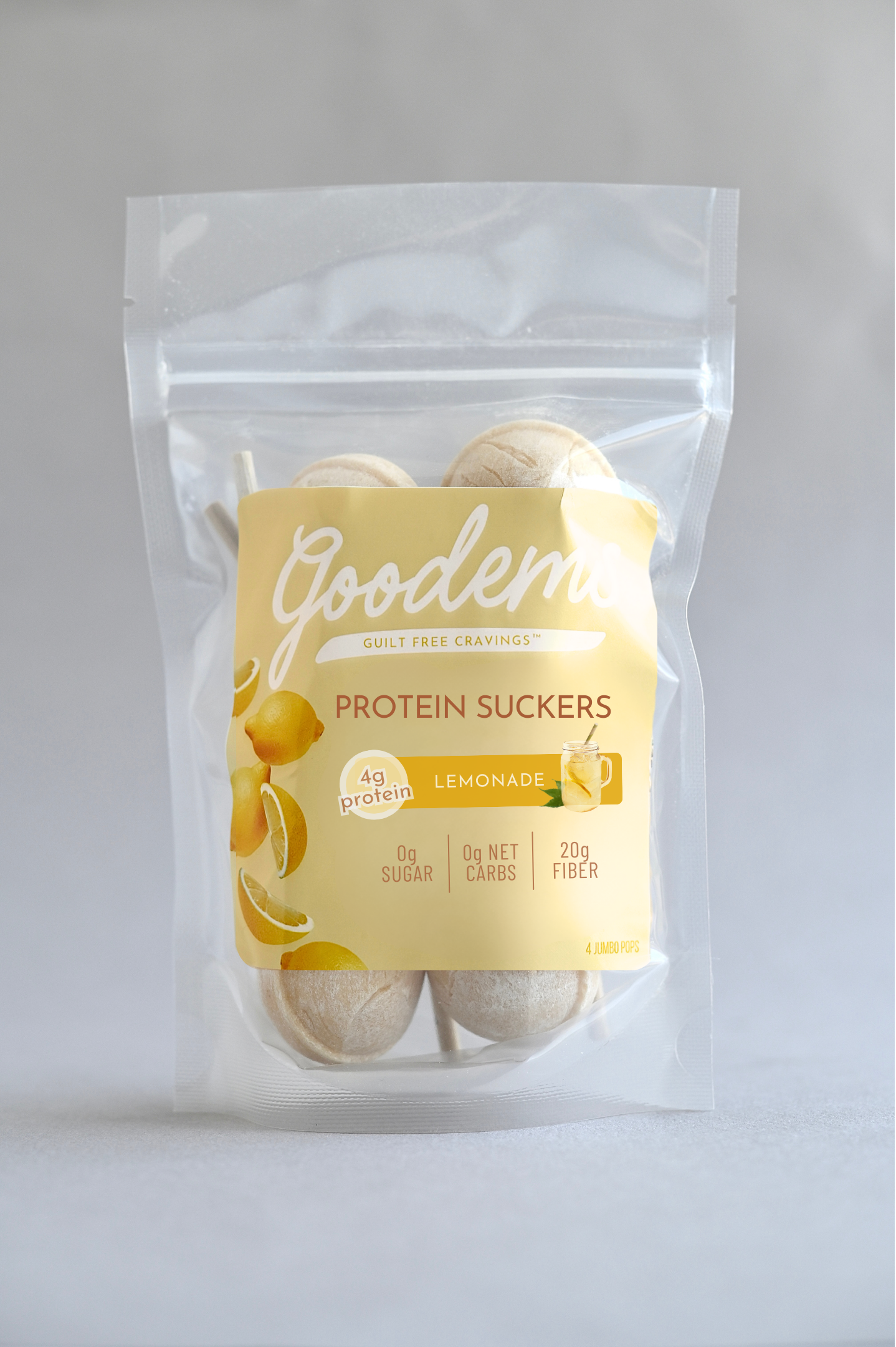 Lemonade Protein Candy Suckers