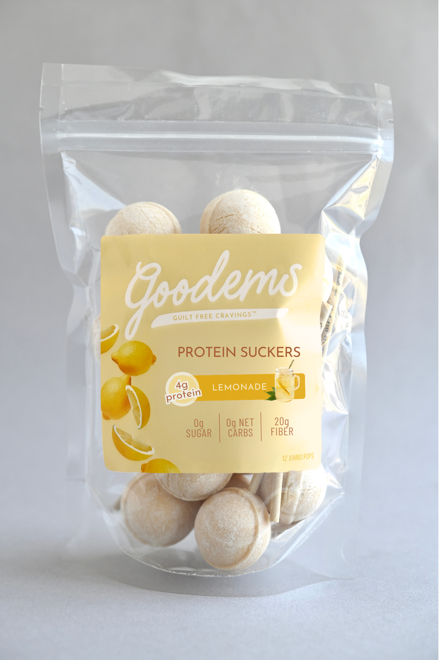 Lemonade Protein Candy Suckers