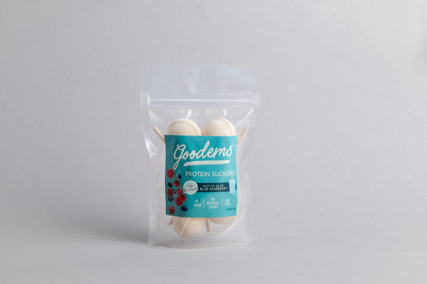 Not-So-Blue Blue Raspberry Protein Suckers